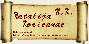 Natalija Korićanac vizit kartica